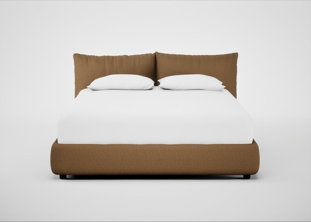 Pillow Storage Bed King / Underbed Storage / Siena Cotton Clay