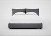 Pillow Storage Bed King / Underbed Storage / Siena Cotton Shale Grey