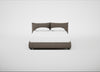 Pillow Storage Bed King / Underbed Storage / Tundra Texture Latte