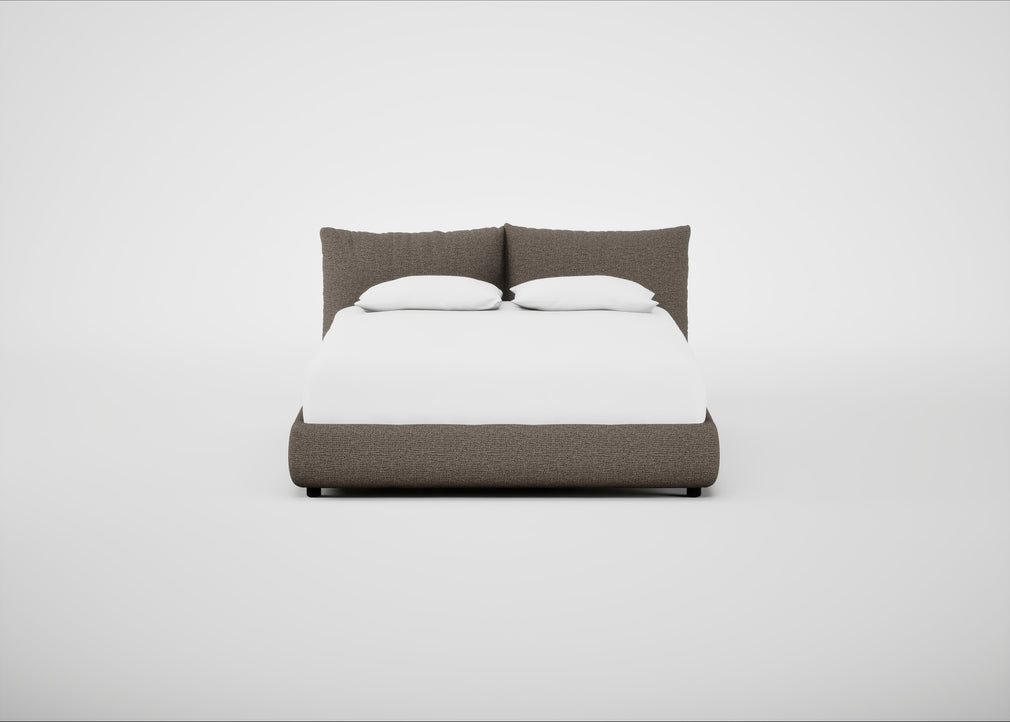 Pillow Storage Bed King / Underbed Storage / Tundra Texture Latte