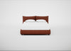 Pillow Storage Bed King / Underbed Storage / Tundra Texture Rust