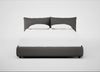 Pillow Storage Bed Super King / Underbed Storage / Luxury Leather Slate