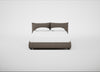 Pillow Storage Bed Super King / Underbed Storage / Tundra Texture Latte