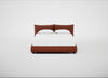 Pillow Storage Bed Super King / Underbed Storage / Tundra Texture Rust