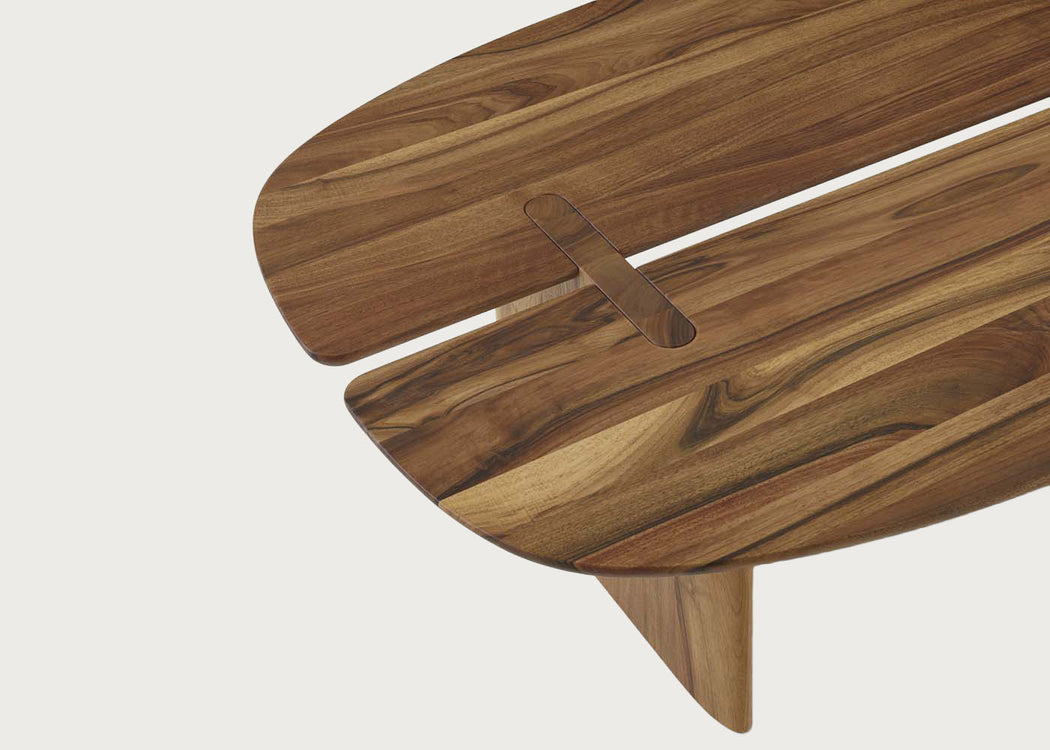 Intervalle Low Table Solid European Walnut