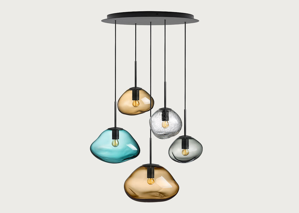 Crystal Stone Quartz Chandelier Light