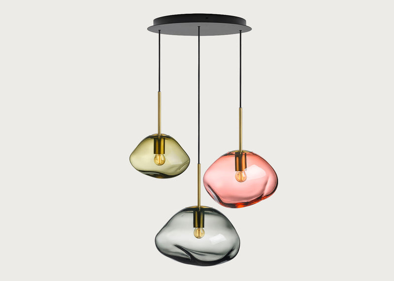 Crystal Stone Sunstone Chandelier Light