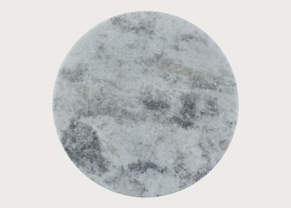 Saarinen Side Table in Limited Edition Iceberg Quartzite