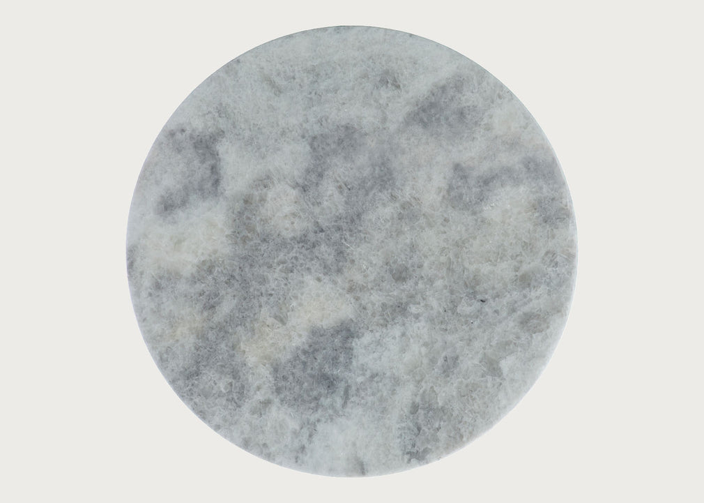 Saarinen Side Table in Limited Edition Iceberg Quartzite