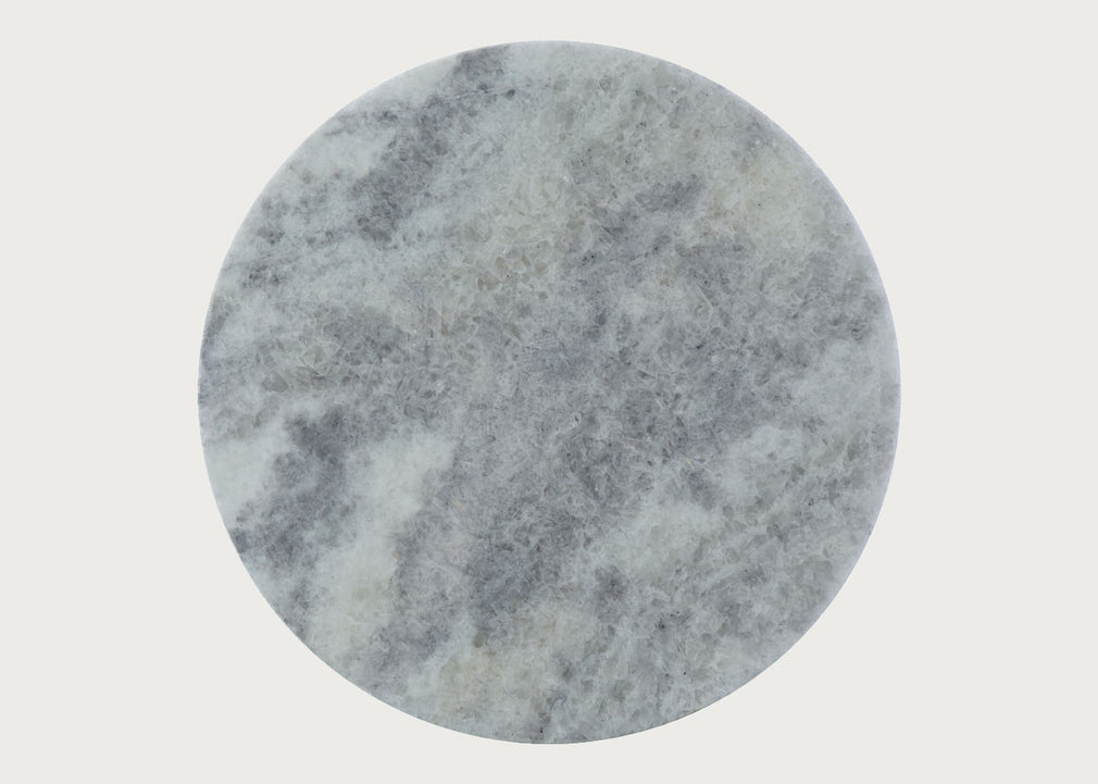 Saarinen Side Table in Limited Edition Iceberg Quartzite