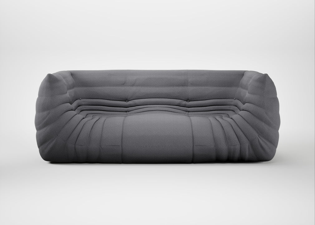 Togo Medium Settee Capa Gris