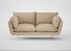 Allora 2 Seater Sofa Capelo Linen-Cotton Bamboo / Brass