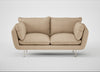 Allora 2 Seater Sofa Capelo Linen-Cotton Bamboo / Stainless Steel