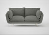 Allora 2 Seater Sofa Boucle Tweed Lapis / Stainless Steel