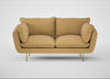 Allora 2 Seater Sofa Boucle Tweed Citrine / Brass