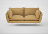 Allora 2 Seater Sofa Boucle Tweed Citrine / Stainless Steel
