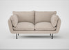 Allora 2 Seater Sofa Boucle Tweed Pearl / Black