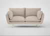 Allora 2 Seater Sofa Boucle Tweed Pearl / Brass