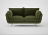 Allora 2 Seater Sofa Boucle Velvet Wilder / Brass