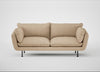 Allora 3 Seater Sofa Capelo Linen-Cotton Bamboo / Black