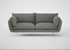 Allora 3 Seater Sofa Boucle Tweed Lapis / Stainless Steel