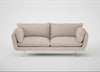 Allora 3 Seater Sofa Boucle Tweed Pearl / Brass