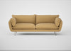 Allora 4 Seater Sofa Boucle Tweed Citrine / Stainless Steel