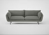 Allora 4 Seater Sofa Boucle Tweed Lapis / Black
