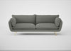 Allora 4 Seater Sofa Boucle Tweed Lapis / Brass