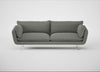Allora 4 Seater Sofa Boucle Tweed Lapis / Stainless Steel