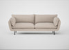Allora 4 Seater Sofa Boucle Tweed Pearl / Black