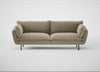 Allora 4 Seater Sofa Boucle Velvet Rocky / Black