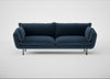 Allora 4 Seater Sofa Boucle Velvet Space / Black