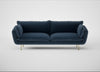 Allora 4 Seater Sofa Boucle Velvet Space / Brass