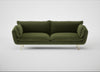 Allora 4 Seater Sofa Boucle Velvet Wilder / Brass