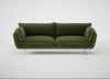 Allora 4 Seater Sofa Boucle Velvet Wilder / Stainless Steel