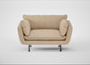 Allora Loveseat Capelo Linen-Cotton Bamboo / Black