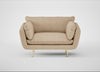Allora Loveseat Capelo Linen-Cotton Bamboo / Brass