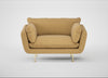 Allora Loveseat Boucle Tweed Citrine / Brass