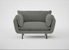 Allora Loveseat Boucle Tweed Lapis / Black