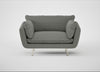 Allora Loveseat Boucle Tweed Lapis / Stainless Steel