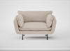 Allora Loveseat Boucle Tweed Pearl / Black