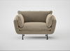 Allora Loveseat Boucle Velvet Rocky / Black