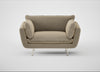 Allora Loveseat Boucle Velvet Rocky / Stainless Steel