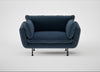 Allora Loveseat Boucle Velvet Space / Black