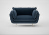 Allora Loveseat Boucle Velvet Space / Stainless Steel
