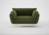 Allora Loveseat Boucle Velvet Wilder / Brass