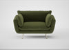 Allora Loveseat Boucle Velvet Wilder / Stainless Steel