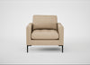 Eton Armchair Capelo Linen-Cotton Bamboo / Black