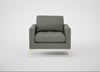 Eton Armchair Boucle Tweed Lapis / Brass